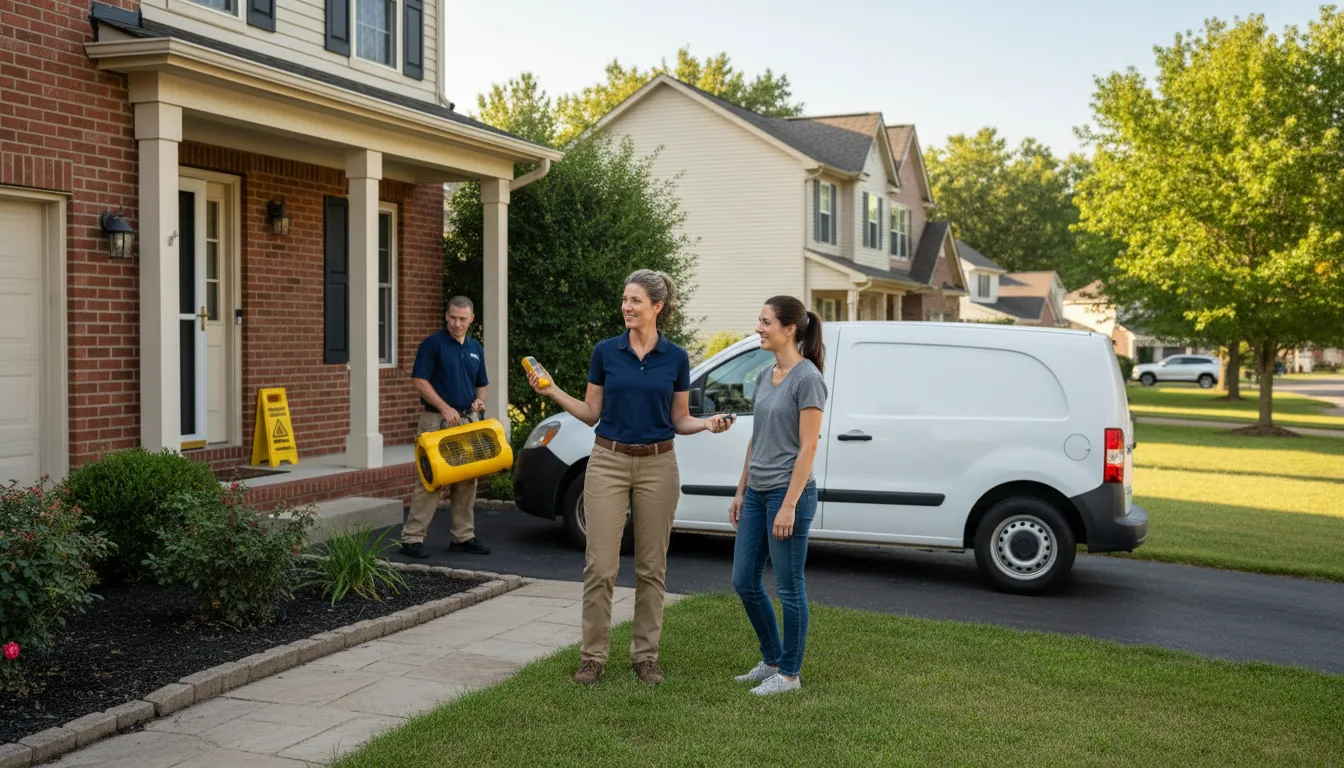 Residential water damage restoration in Miramar, FL